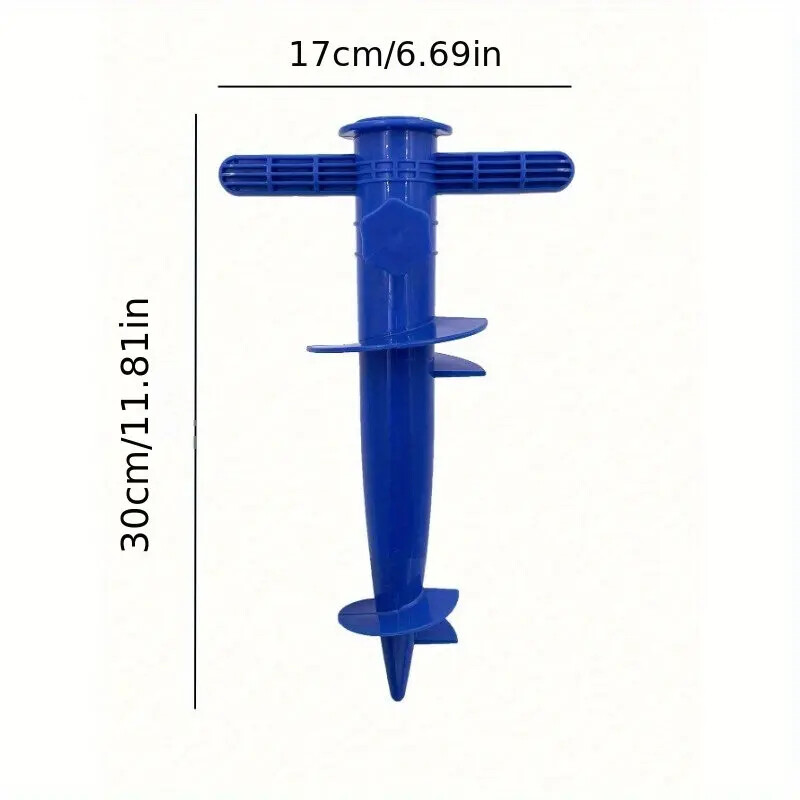 Lauko skėčio pagrindas Reguliuojamas plastikinis saulės paplūdimio lauko skėčio smėlis ant žemės Tvirtinimo įrankiai Inkaro stovas smaigalio sraigto laikiklis