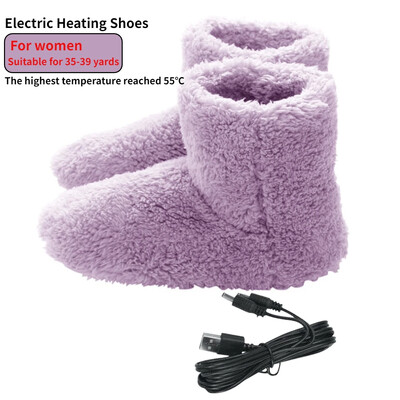 Χειμερινά Ηλεκτρικά Θερμαινόμενα Παπούτσια Γυναικεία Ανδρικά Ανδρικά Άνετα Λούτρινα Πόδια Πλένονται Θερμαινόμενα Παπούτσια Εσωτερικού εξωτερικού χώρου