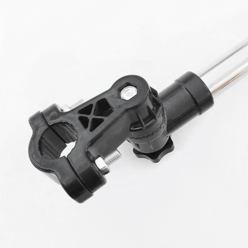 Βάσεις ομπρέλας ποδηλάτου για αναπηρικό καροτσάκι Ρυθμιζόμενη περιστρεφόμενη σύνδεση ομπρέλας από ανοξείδωτο χάλυβα Καρότσι Θήκη ομπρέλας Εργαλείο βροχής