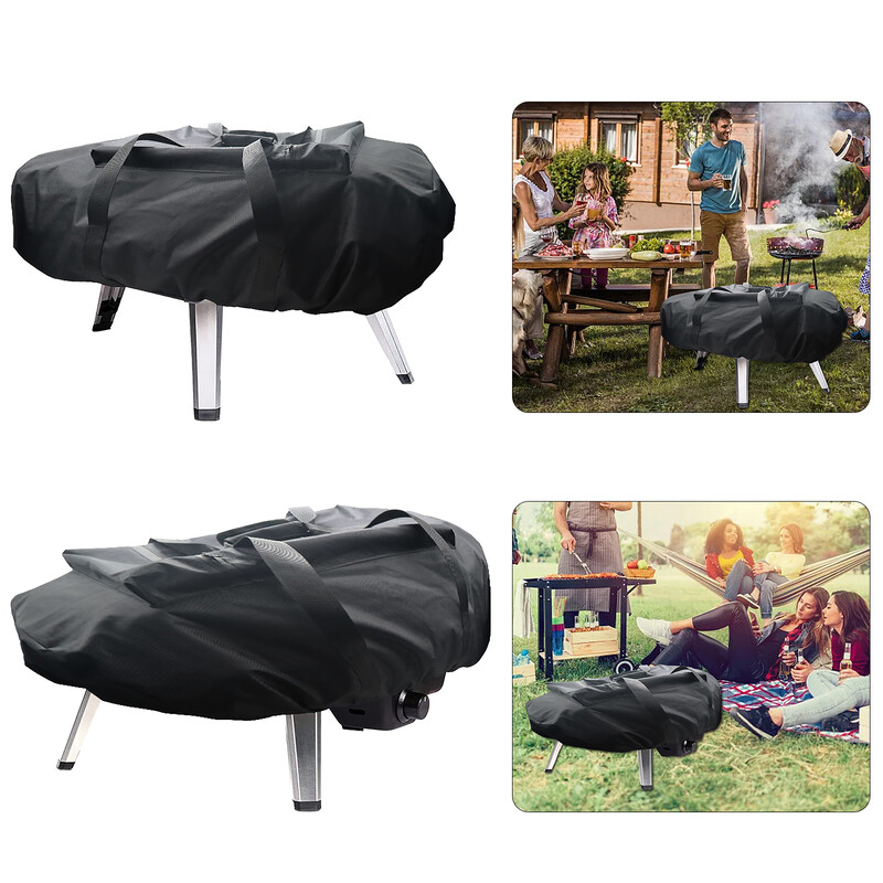 Picas cepeškrāsns vāks Koda 12 16 pārnēsājams 600D Oxford audums ūdensizturīgs picas krāsns putekļu necaurlaidīgs vāks BBQ piederumi melni