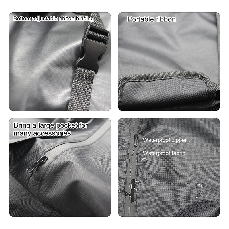 Picas cepeškrāsns vāks Koda 12 16 pārnēsājams 600D Oxford audums ūdensizturīgs picas krāsns putekļu necaurlaidīgs vāks BBQ piederumi melni