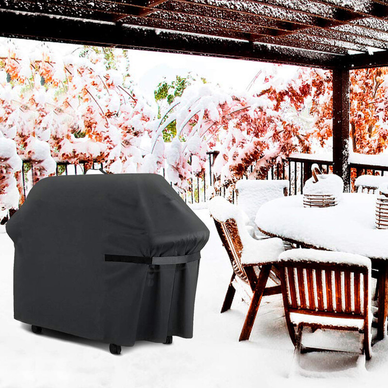 BBQ grila pārsegs Oksfordas auduma bārbekjū pārsegs āra dārza mēbeļu putekļu pārsegs, izturīgs pret laikapstākļiem
