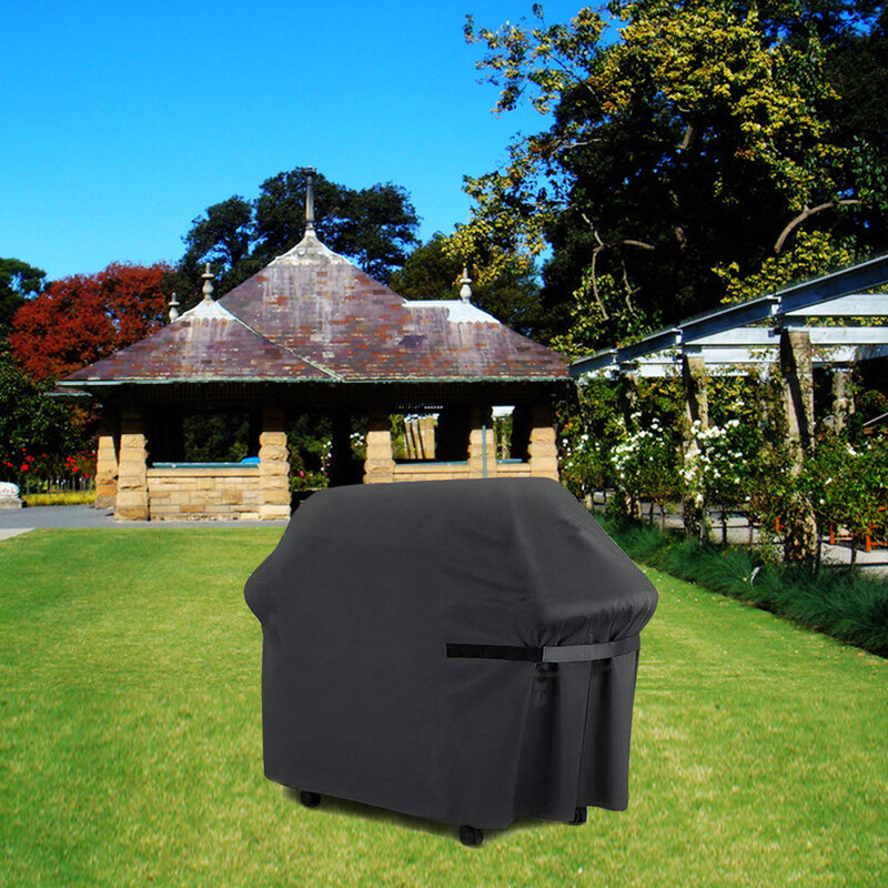 BBQ grila pārsegs Oksfordas auduma bārbekjū pārsegs āra dārza mēbeļu putekļu pārsegs, izturīgs pret laikapstākļiem