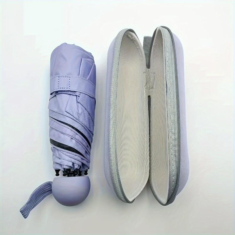 Reisivihmavari Kompaktne kerge kaasaskantav automaatne tugev veekindel kokkupandav vihmavarju 6 ribiga tugevdatud UV-kaitsega