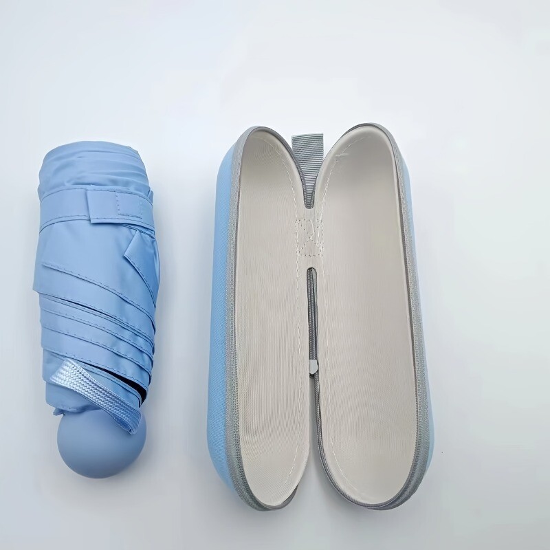 Reisivihmavari Kompaktne kerge kaasaskantav automaatne tugev veekindel kokkupandav vihmavarju 6 ribiga tugevdatud UV-kaitsega