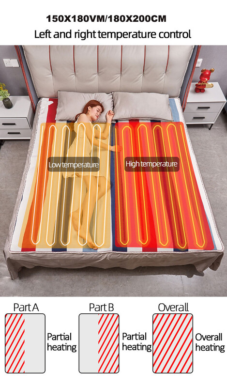 Elektritekk 110-220V küttekeha Manta Electrica Smart Control soojendusega tekk Talvine elektrikütte tekk Vaiba soojendusega matt