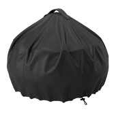 1 gab. BBQ pārsegs āra elektriskā grila pārsegs ūdensnecaurlaidīgs grila pārsegs, melns