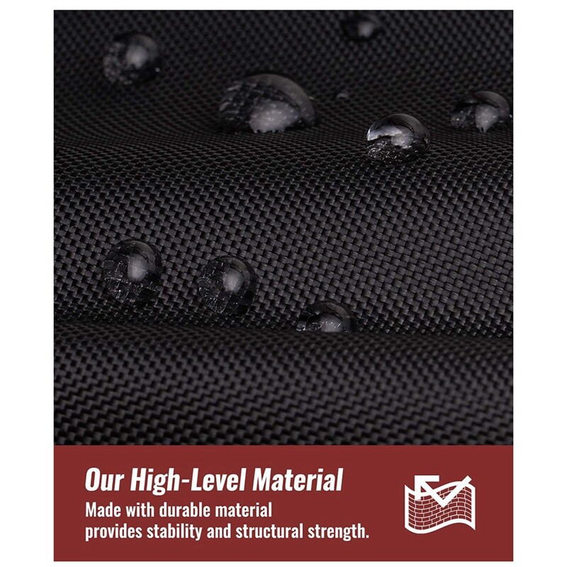 1 gab. BBQ pārsegs āra elektriskā grila pārsegs ūdensnecaurlaidīgs grila pārsegs, melns