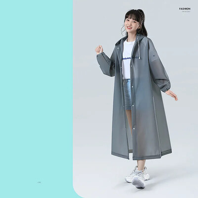 Vihmamantel pikk kogu keha Vihmakindel õues mõeldud täiskasvanutele mõeldud mägironijatele, läbipaistev paks kaasaskantav ühekordselt kasutatav pontšo