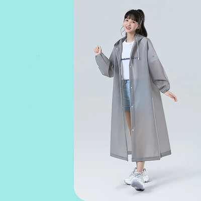 Vihmamantel pikk kogu keha Vihmakindel õues mõeldud täiskasvanutele mõeldud mägironijatele, läbipaistev paks kaasaskantav ühekordselt kasutatav pontšo