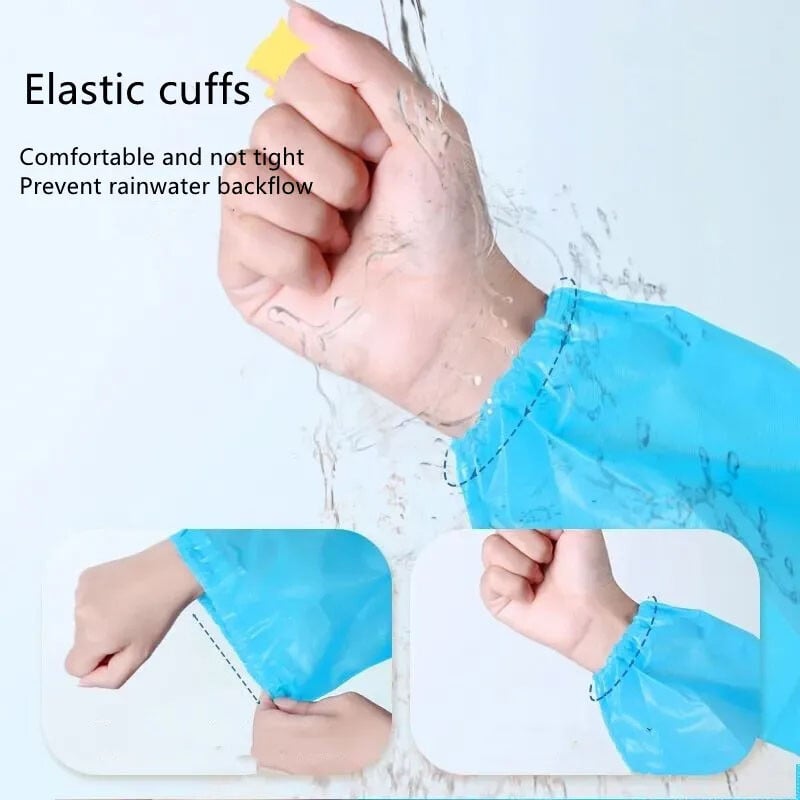 Vihmamantel pikk kogu keha Vihmakindel õues mõeldud täiskasvanutele mõeldud mägironijatele, läbipaistev paks kaasaskantav ühekordselt kasutatav pontšo