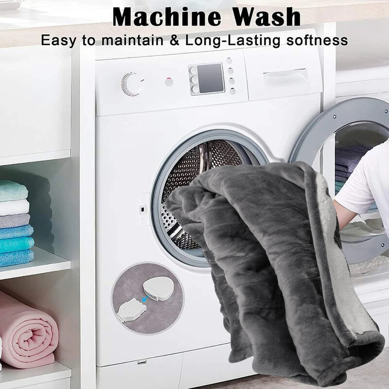 Ηλεκτρική κουβέρτα Πυκνωμένη διπλής όψης Γρήγορη θέρμανση Φανελένιες κουβέρτες Ρυθμιζόμενος χρονοδιακόπτης ρύθμισης θερμοκρασίας Χειμερινός θερμαντήρας σώματος