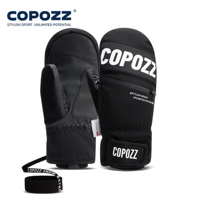 COPOZZ 3M Thinsulate mănuși de schi femei bărbați rezistente la vânt, respirabile, impermeabile, termice, iarnă, calde, mănuși de zăpadă, accesorii pentru snowboard
