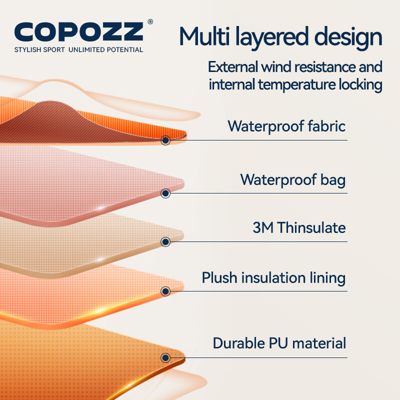 COPOZZ 3M Thinsulate mănuși de schi femei bărbați rezistente la vânt, respirabile, impermeabile, termice, iarnă, calde, mănuși de zăpadă, accesorii pentru snowboard