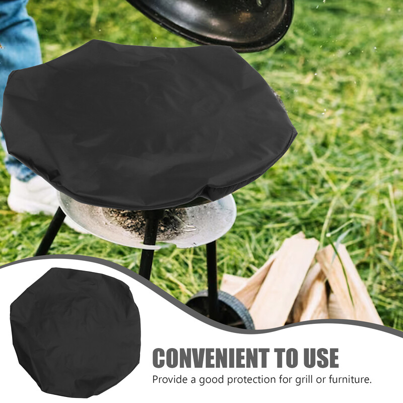 Pārsega bedre Bbq Barbekjū Apaļa Gāzes Āra Pārsegi Audums Lieljaudas cepeškrāsns aizsargs Ūdensizturīgs Barbekju Kamīns Bbq