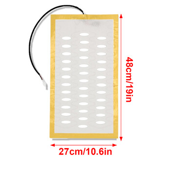 2Pcs 12V Универсален вграден отопляем автоматичен нагревател на седалката за кола Нагревател от алуминиева тел Нагревателни подложки Комплект нагревател Зимна топла възглавница за кола с отопление