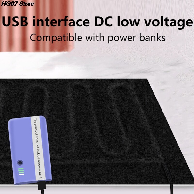 1 ΤΕΜ. 5V Θερμαντήρας USB Ηλεκτρικό μαξιλάρι θέρμανσης από ανθρακονήματα Μπουφάν Μαλακό μαξιλάρι Χειμερινό ανδρικό γιλέκο Θερμαινόμενα ρούχα Θερμότερα μαξιλάρια Διατηρούνται ζεστά