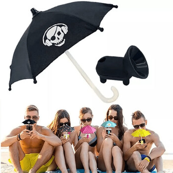 Tiktok Ins Hot Phone Umbrella Hot Socket Umbrella Phone Support with Suction 2022 Outdoor Cover Sun Shield Mount Phone Stand