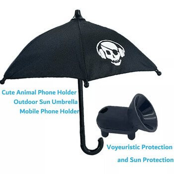 Tiktok Ins Hot Phone Umbrella Hot Socket Umbrella Phone Support with Suction 2022 Outdoor Cover Sun Shield Mount Phone Stand