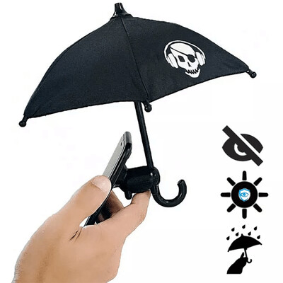 Tiktok Ins Hot Phone Umbrella Hot Socket Umbrella Phone Support with Suction 2022 Outdoor Cover Sun Shield Mount Phone Stand