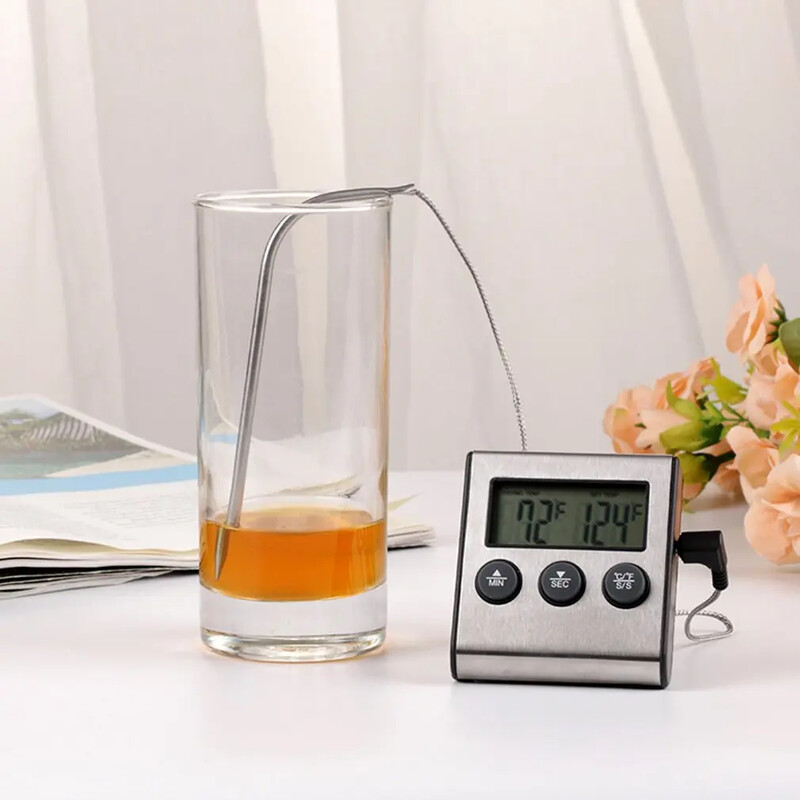 Ψηφιακό τηλεχειριστήριο Tp700 Ασύρματο θερμόμετρο φαγητού φούρνου κουζίνας για μπάρμπεκιου ψησταριά Χρονοδιακόπτης κρέατος φούρνου Ρύθμιση θερμοκρασίας χειροκίνητα