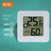 Μίνι θερμόμετρο υγρόμετρο LCD Ψηφιακός μετρητής υγρόμετρου θερμοκρασίας Μετρητής εσωτερικού χώρου Ηλεκτρονικά οικιακά θερμόμετρα