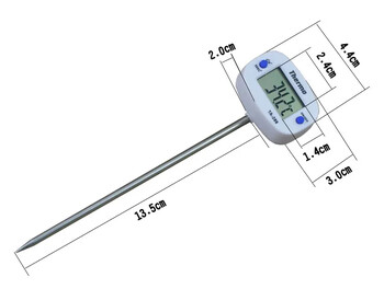 Θερμόμετρο Ta-288 Electronic with A Shorttened Probe (για οινοπνευματοποιούς) Είδη κουζίνας Ζύμωση Home Brewing Wine Making