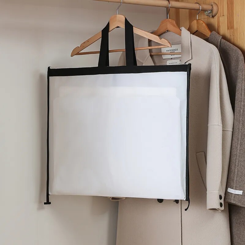 Παχύ νυφικό υψηλής ποιότητας Τσάντα ανθεκτική στη σκόνη Νέο αδιάβροχο παλτό κρεμαστή τσάντα αποθήκευσης Οικιακό κοστούμι προστατευτικό κάλυμμα μπουφάν