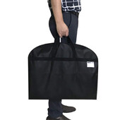 Pārnēsājams putekļu neausta apģērba maisiņa uzvalka uzvalka glabāšanas somas pārvalks drēbēm uzvalka soma bagāžnieks melns Holdall kleitas jakas putekļu aizsargs