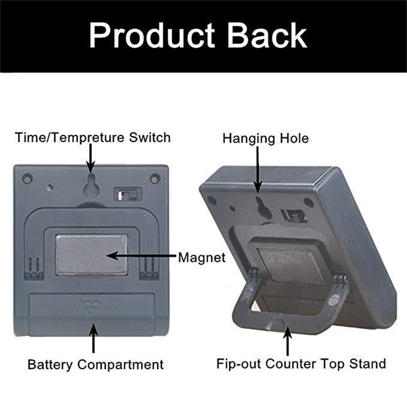 Noul termometru digital pentru grătar pentru carne, bucătărie, alimente, sondă din oțel inoxidabil, temperatură, gătit, cuptor, contor, funcție de cronometru grătar