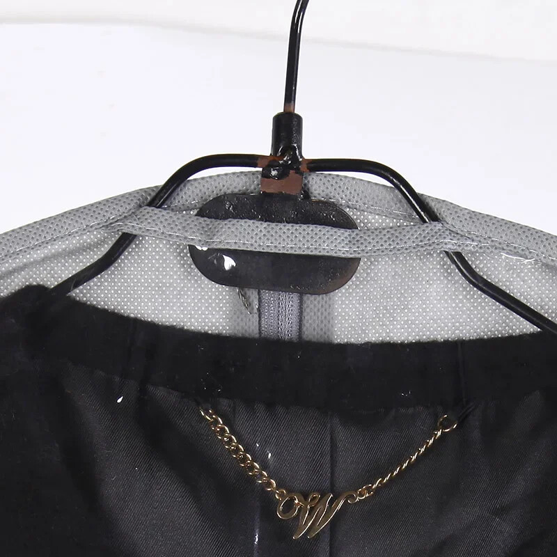 Navlaka za prašinu za odjeću, navlaka za prašinu, spremište otporno na plijesan, viseća vrećica, netkana tkanina + PVC za odjeću, košulja, kaput, sako