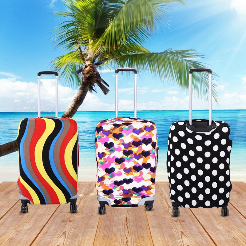 3 μεγέθη 3 μοτίβα Ελαστική βαλίτσα ταξιδιού με προστασία από τη σκόνη Προστατευτικό κάλυμμα προστασίας αποσκευών Τσάντα κάλυμμα βαλίτσας προστατευτικό βαλίτσας