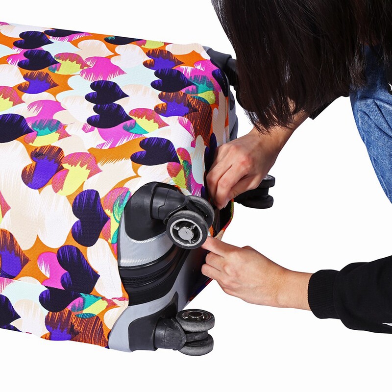 3 μεγέθη 3 μοτίβα Ελαστική βαλίτσα ταξιδιού με προστασία από τη σκόνη Προστατευτικό κάλυμμα προστασίας αποσκευών Τσάντα κάλυμμα βαλίτσας προστατευτικό βαλίτσας