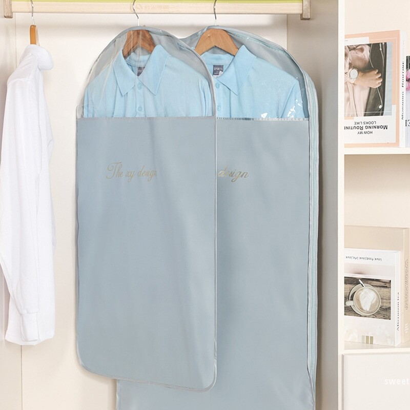 Τσάντα σκόνης ρούχων Αδιάβροχη αποθήκευση Νυφικό Κάλυμμα Κοστούμι Παλτό Αποθήκευση Ντουλάπα Κρεμαστά Ρούχα Κλειστό