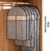 1 τμχ PEVA Ρούχα Κάλυμμα για τη σκόνη Κάλυμμα ρούχων Παλτό Τσάντα σκόνης Ντουλάπα κοστούμι κρεμαστή τσάντα Κάλυμμα για τη σκόνη