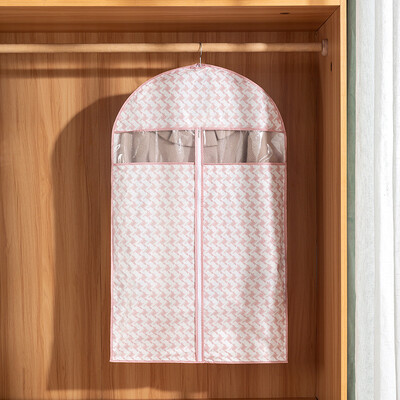 1 τμχ PEVA Ρούχα Κάλυμμα για τη σκόνη Κάλυμμα ρούχων Παλτό Τσάντα σκόνης Ντουλάπα κοστούμι κρεμαστή τσάντα Κάλυμμα για τη σκόνη