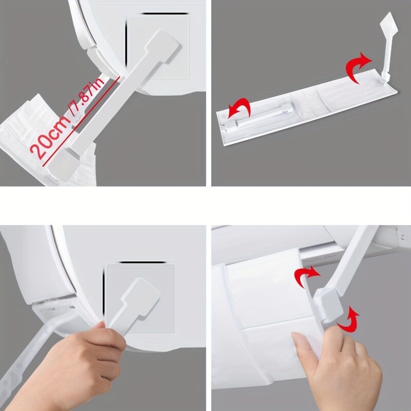 Parbriz de aer condiționat de tip suspendat scalabil Deflector de aer cu suflare directă Deflector de aer condiționat de uz casnic WB001