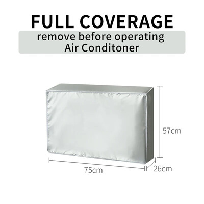 Légkondicionáló vízálló burkolat kültéri külső kondenzátor otthoni tárolás Porálló fényvédő elölről tölthető mosodai szárító takarótok