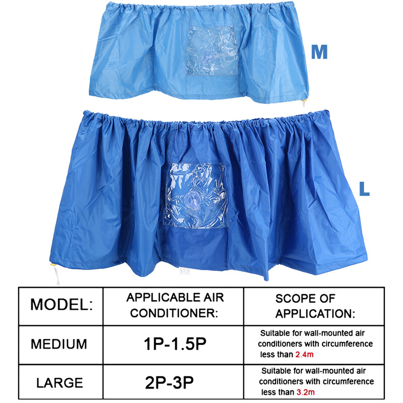 Pingutusrihm pestavad kliimaseadme katted 1-3P seinale kinnitatava tolmukaitsega õhukonditsioneeri puhastamiseks