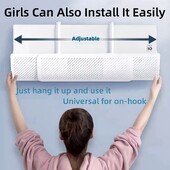 Universaalne ülestõstetav rippuv kliimaseade tuulekindel kate Sirge väljalaskeava deflektori kodumajapidamises kasutatav tolmukindel tuulekindel kate