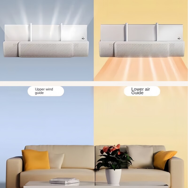 Universaalne ülestõstetav rippuv kliimaseade tuulekindel kate Sirge väljalaskeava deflektori kodumajapidamises kasutatav tolmukindel tuulekindel kate