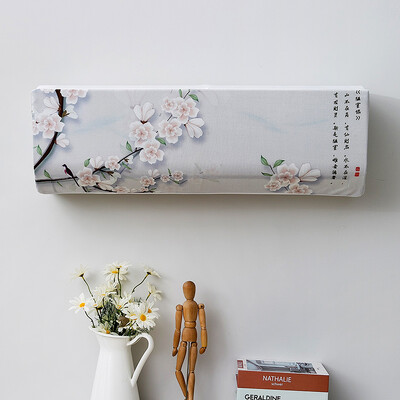 Novi kineski stil, viseća navlaka za klima uređaj, zaštitnik za klima uređaj sa svježim uzorkom, zidna navlaka za klimatizaciju