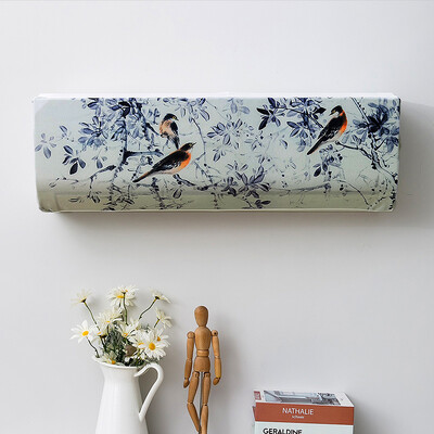 Novi kineski stil, viseća navlaka za klima uređaj, zaštitnik za klima uređaj sa svježim uzorkom, zidna navlaka za klimatizaciju