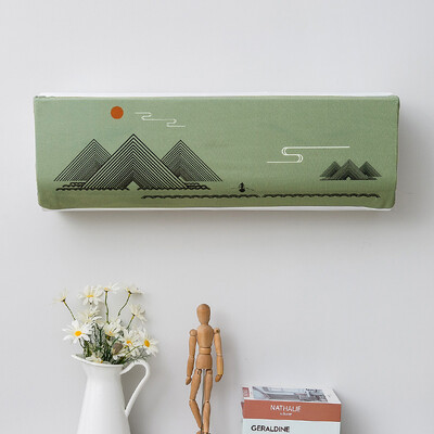 Novi kineski stil, viseća navlaka za klima uređaj, zaštitnik za klima uređaj sa svježim uzorkom, zidna navlaka za klimatizaciju