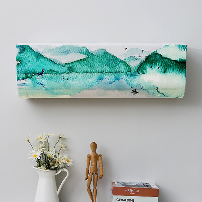 Novi kineski stil, viseća navlaka za klima uređaj, zaštitnik za klima uređaj sa svježim uzorkom, zidna navlaka za klimatizaciju