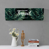 Tropical Leaves Printed Dust covers Πλένεται Κάλυμμα κλιματιστικού Κλιματισμός Αντηλιακό Κρεμαστό εσωτερικό προστατευτική θήκη