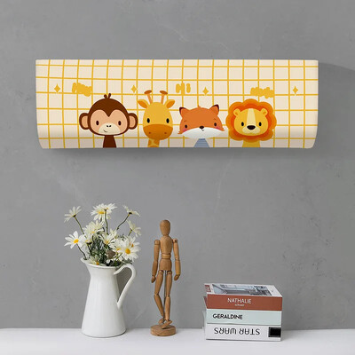 Tropical Leaves Printed Dust covers Πλένεται Κάλυμμα κλιματιστικού Κλιματισμός Αντηλιακό Κρεμαστό εσωτερικό προστατευτική θήκη