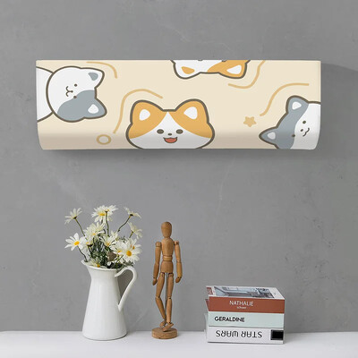 Tropical Leaves Printed Dust covers Πλένεται Κάλυμμα κλιματιστικού Κλιματισμός Αντηλιακό Κρεμαστό εσωτερικό προστατευτική θήκη