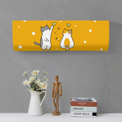 Tropical Leaves Printed Dust covers Πλένεται Κάλυμμα κλιματιστικού Κλιματισμός Αντηλιακό Κρεμαστό εσωτερικό προστατευτική θήκη