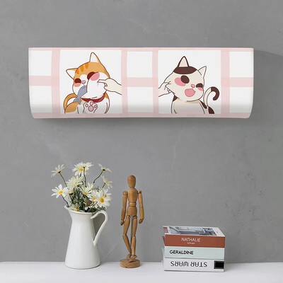 Tropical Leaves Printed Dust covers Πλένεται Κάλυμμα κλιματιστικού Κλιματισμός Αντηλιακό Κρεμαστό εσωτερικό προστατευτική θήκη